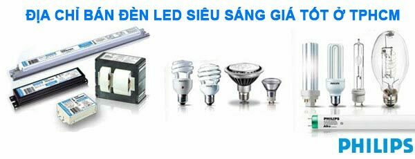 ban bong den led sieu sang philips