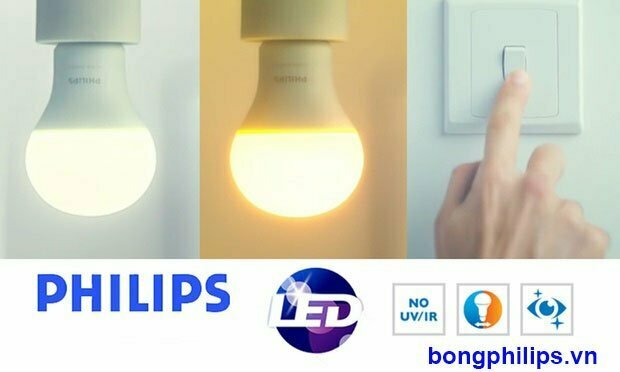 bong den led doi mau philips