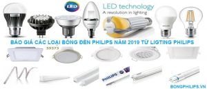 cac loai bong den philips 2019