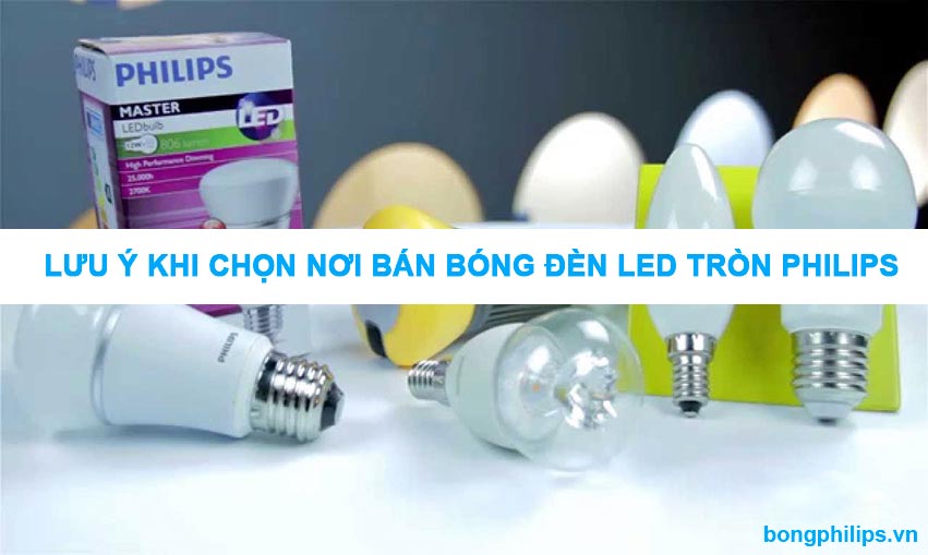 noi ban bong den led tron philips