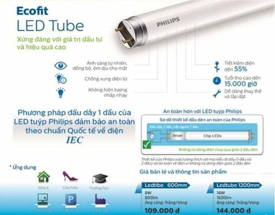 Tuýp Led TUBE Philips