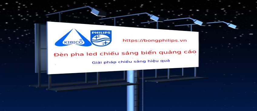 đèn pha led chiếu biển quảng cáo