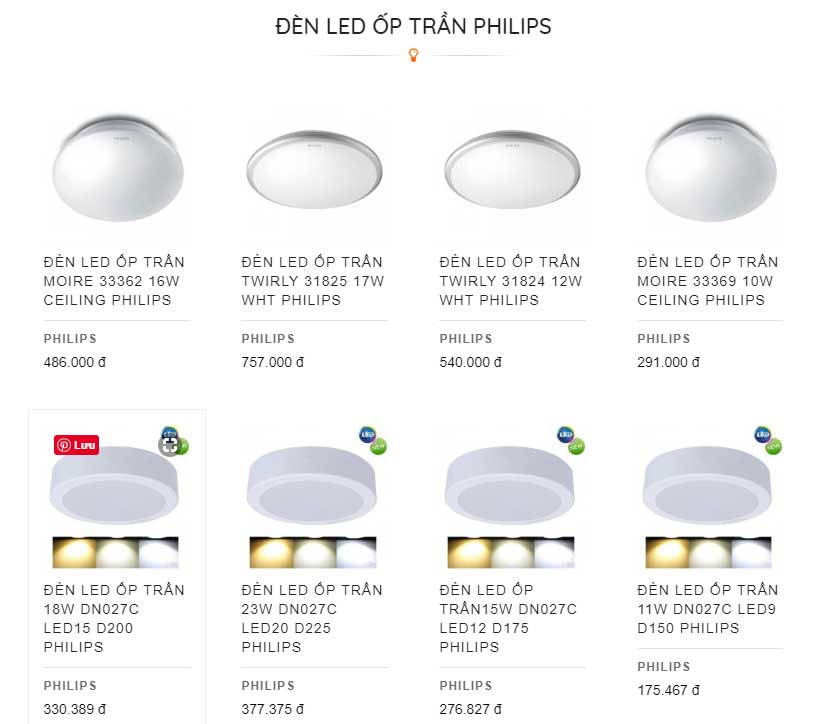 den led op tran philips