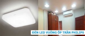 bong den led vuong op tran philips