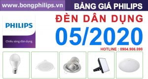 bang gia den philips thang 05 2020