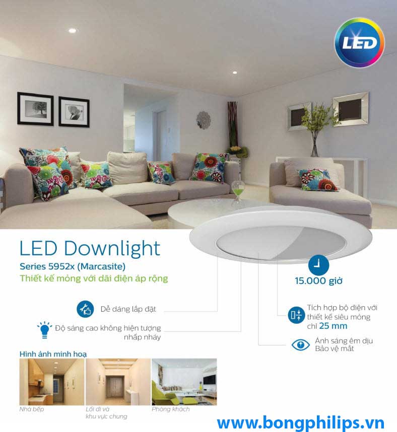 LED DOWNLIGHT 9W PHILIPS