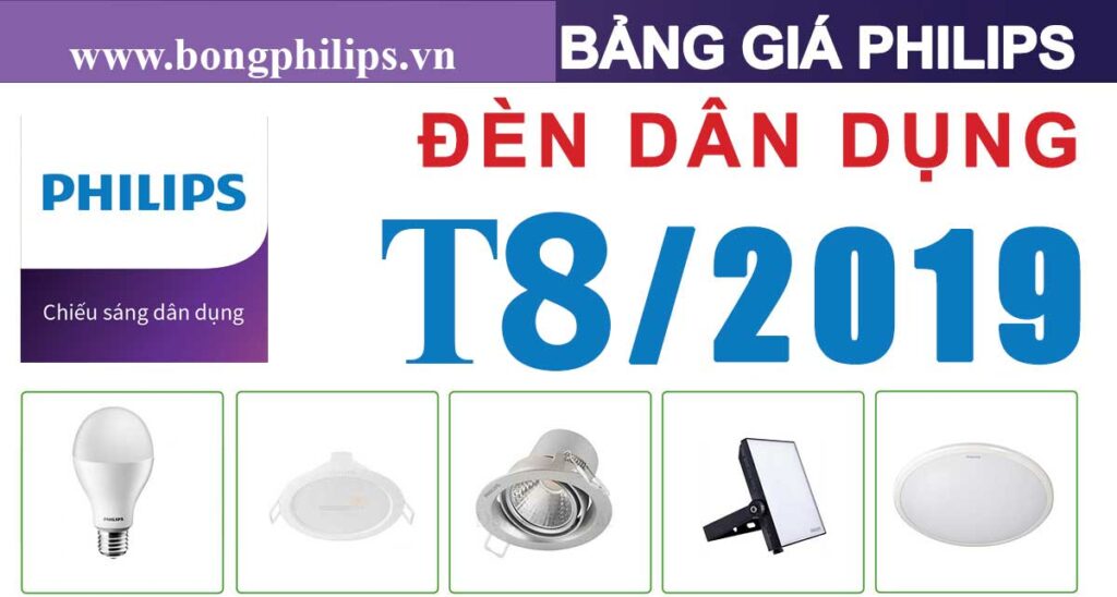 bao gia bong den led philips thang 8 nam 2020 ck 45